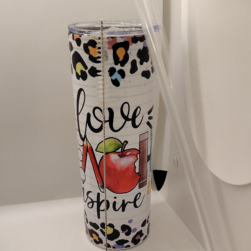 Teacher Leopard Print 20oz Tumbler